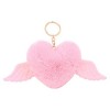 Poupée avec pendentif en peluche en forme de cœur, mini ailes colorées, ornements à suspendre, portable, adorable, entièremen