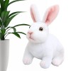 Imtrub Peluche Pâques | Simulation Pâques en Peluche Douce et spongieuse en Peluche Pâques | Peluche Lapin Lapin Peluche Lapi