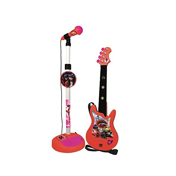 Reig 2675 Ladybug Guitare avec microphone et amplificateur