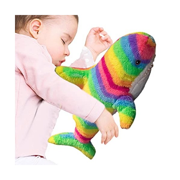 MISOYER Oreiller Requin,Animal en Peluche en Peluche | Coussin câlin Doux et Confortable pour Enfants garçons Filles, Cadeaux