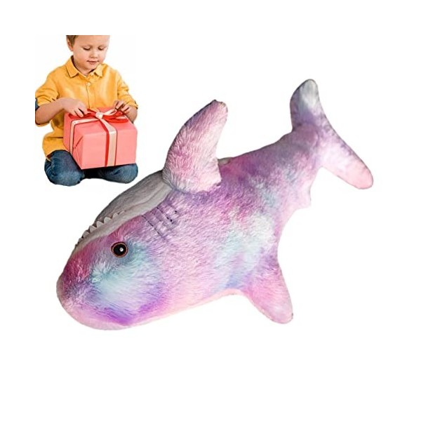 MISOYER Oreiller Requin,Animal en Peluche en Peluche | Coussin câlin Doux et Confortable pour Enfants garçons Filles, Cadeaux