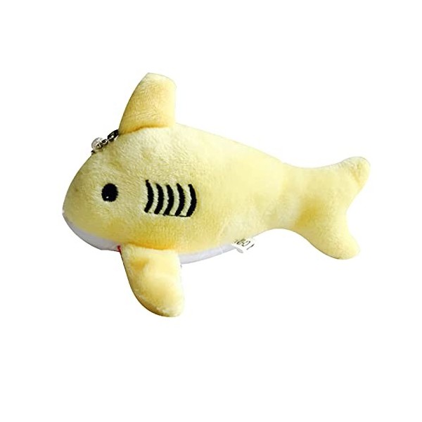 Mini poupée en Peluche de 12 cm avec Pendentif coloré en Forme de Requin Mignon en Peluche à Suspendre. Sac à Main. Cadeau po