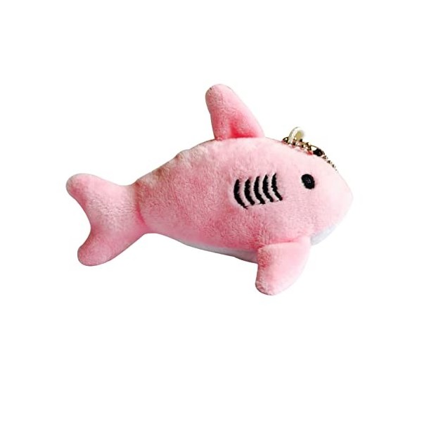 Mini poupée en Peluche de 12 cm avec Pendentif coloré en Forme de Requin Mignon en Peluche à Suspendre. Sac à Main. Cadeau po