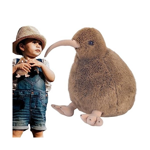 Firulab Peluche Oiseau Kiwi,Jouet Doux pour Oiseau Kiwi en Peluche - Peluche en Peluche Portable en Peluche pour Chambres d,