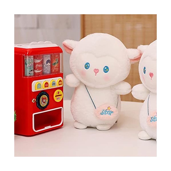 Imtrub Peluche Petit Agneau - Doux Mignon Agneau en Peluche Poupée Moutons Jouer Jouets | poupées en Peluche dagneau Blanc |