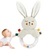 Rosixehird Hochets en Peluche pour bébés | Renard/Lion/Lapin Peluches Shaker Jouet Anneau Hochet - Jouet de développement sen