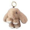 Bodhi2000 Porte-clés en forme de lapin, joli porte-clés en forme de lapin, fausse peluche, sac à dos, décoration colorée en f