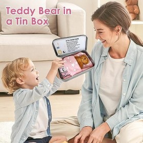 devilish Petit Ours en Peluche de Poche | Ours de Poche en Peluche dans Une boîte | Petit Animal en Peluche, Jouet dours de 