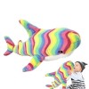 Vesone Requin farci - Peluche en Peluche Requin Vif en Coton PP,Produits de décoration dintérieur pour Chambre à Coucher, Sa