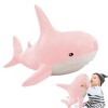 Vesone Requin farci - Peluche en Peluche Requin Vif en Coton PP,Produits de décoration dintérieur pour Chambre à Coucher, Sa