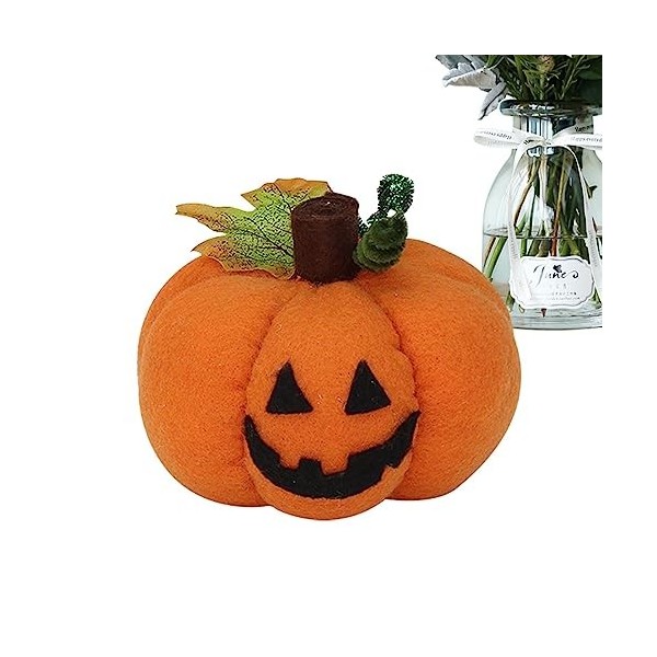 Jacekee Poupée en Peluche Citrouille dhalloween | Peluche en Peluche Motif Citrouille,Jouet en Peluche Confortable en Citrou