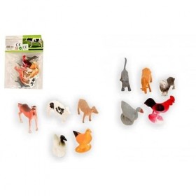 Animaux de la ferme 4,5 cm 10 pièces dans un sachet