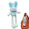 MISOYER Porte-clés en Peluche | Jouets en Peluche Lapin à Tirer,Pâques en Peluche Extensible Longues Oreilles Lapin en Peluch