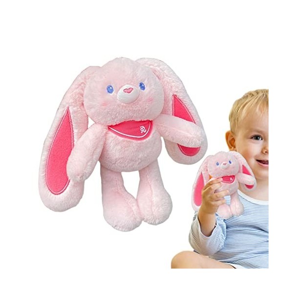 MISOYER Porte-clés en Peluche | Jouets en Peluche Lapin à Tirer,Pâques en Peluche Extensible Longues Oreilles Lapin en Peluch