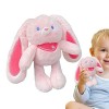 MISOYER Porte-clés en Peluche | Jouets en Peluche Lapin à Tirer,Pâques en Peluche Extensible Longues Oreilles Lapin en Peluch