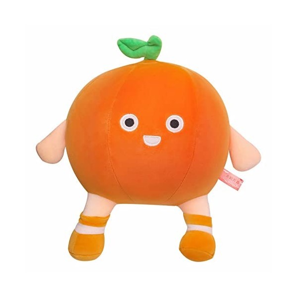 Hxiaen Poupée Envoyer Petite amie Coussin Doux Créatif Orange Poupée en Peluche Orange Créatif Orange Peluche Oreiller Dessin