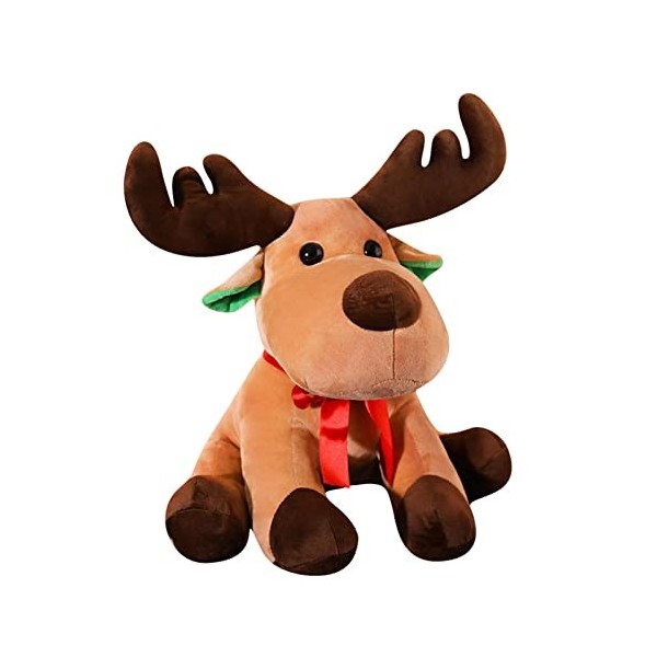 ORTUH Poupée en Peluche Renne Noël 25 cm - Poupée Elk Douce - Poupée Noël - Jouets Cadeaux Noël pour Enfants - Jouets Noël en