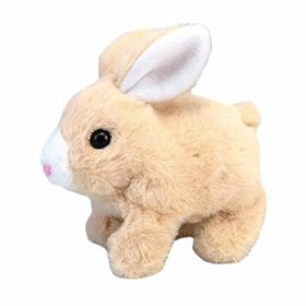 Voiakiu Lapin Jouets en Peluche, Les Lapins Peuvent Marcher et Parler, Lapin en Peluche Pâques, Jouets éducatifs Lapin Marche