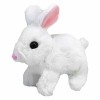 Voiakiu Lapin Jouets en Peluche, Les Lapins Peuvent Marcher et Parler, Lapin en Peluche Pâques, Jouets éducatifs Lapin Marche