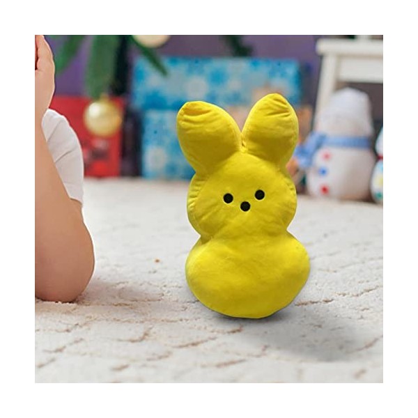 Gruwkue Jouet en Lapin Pâques, Lapin en Peluche Figure Lapin Pâques Mignon Lapin en Peluche Poupée Lapin Pâques Animal en Pel