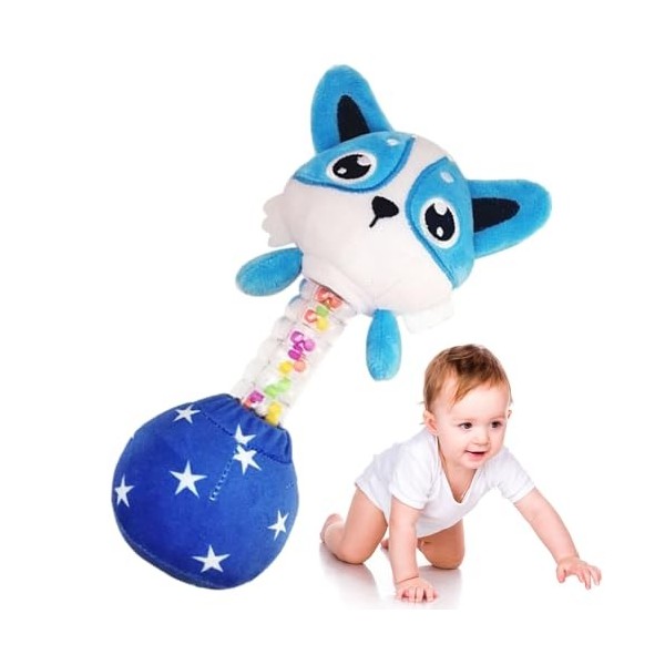 Rrichmaan Jouets hochets pour Tout-Petits - Hochets en Peluche Doux et Mignons pour lexercice de préhension,Jouets de dévelo