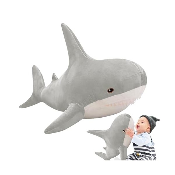 tongfeng Peluche de Requin Animal en Peluche - Peluche Requin Douce et Confortable | Animaux en Peluche Mignons pour Chambre 