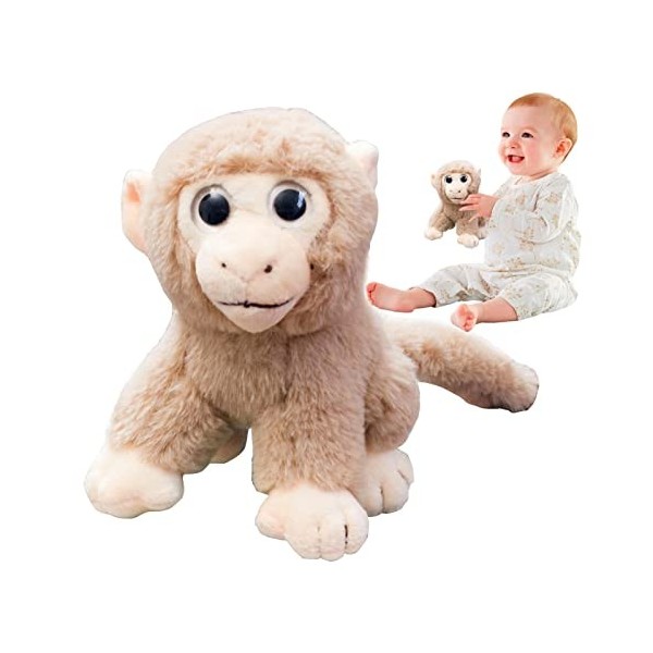Rosixehird Singe en Peluche en Peluche - Oreiller de Couchage en Peluche Plushie - Oreiller de Couchage et décorations pour l