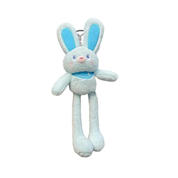 Imtrub Porte-clés Lapin en Peluche, Pendentif Sac à Main Lapin Mignon, Les Oreilles et Les Lapin Peuvent être étirées et racc