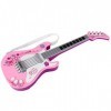 Jouet de guitare, Jouet de guitare électrique léger, Instrument de musique Cadeau musical pour enfants pour enfants Pink 