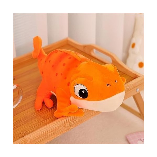 Biset Jouet en Peluche caméléon, Jouet en Peluche lézard réaliste, Animal en Peluche Doux pour en-fants, Jouet caméléon, Jeu 