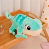 Biset Jouet en Peluche caméléon, Jouet en Peluche lézard réaliste, Animal en Peluche Doux pour en-fants, Jouet caméléon, Jeu 