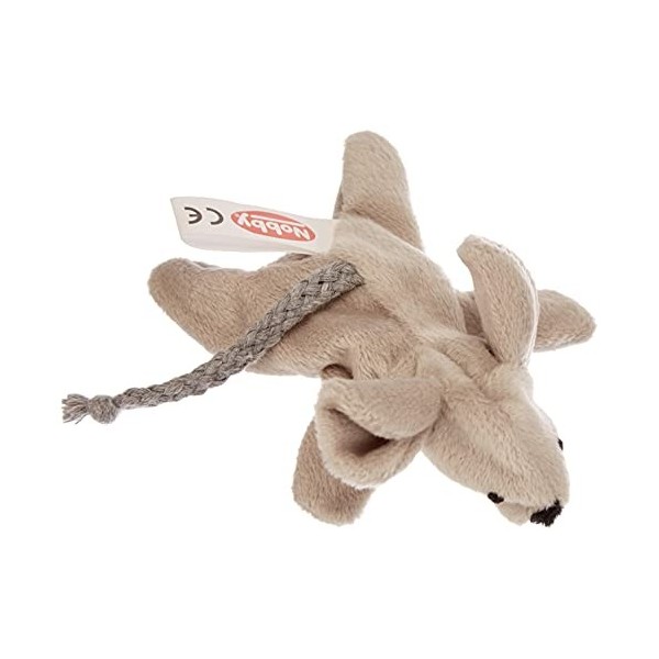 Nobby Jouet Peluche en Forme Souris Gris + Herbe à Chat pour Chat 3,5 cm