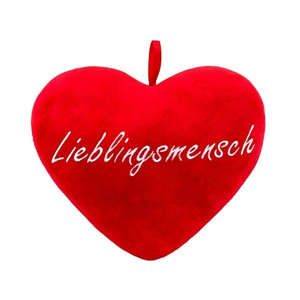 BRUBAKER Cœur en Peluche I Love You 32 cm