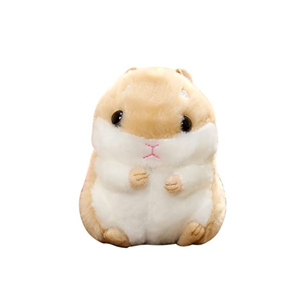 Surakey Hamster Peluche Porte Clés 10cm Interactifs Peluche Jouets Doux en Peluche Mignon Animal De Compagnie Poupée en Peluc