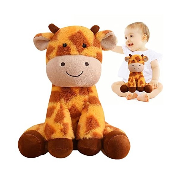 Ukuding Animal en Peluche Girafe - Poupées pelucheuses câlines à câliner | Cadeau danimal en Peluche Doux pour Le Nouvel an 