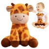 Ukuding Animal en Peluche Girafe - Poupées pelucheuses câlines à câliner | Cadeau danimal en Peluche Doux pour Le Nouvel an 