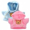 Muzrunq Vêtements dours Vêtements de poupée en Peluche pour 6 à 8 Pouces en Peluche 2pcs Coubelles Mignons en Peluche Cartoo