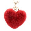 Fablcrew Porte-Clés en Peluche en Forme de Coeur pour Voiture Téléphone Pochette Accessoires de Fête Décoration Maison Penden