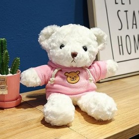 Maodom Vêtements dours pour Ours en Peluche | 2PCS Doux Petit Sweat-Shirt en Peluche - Vêtements de poupée Rose pour Cadeau 