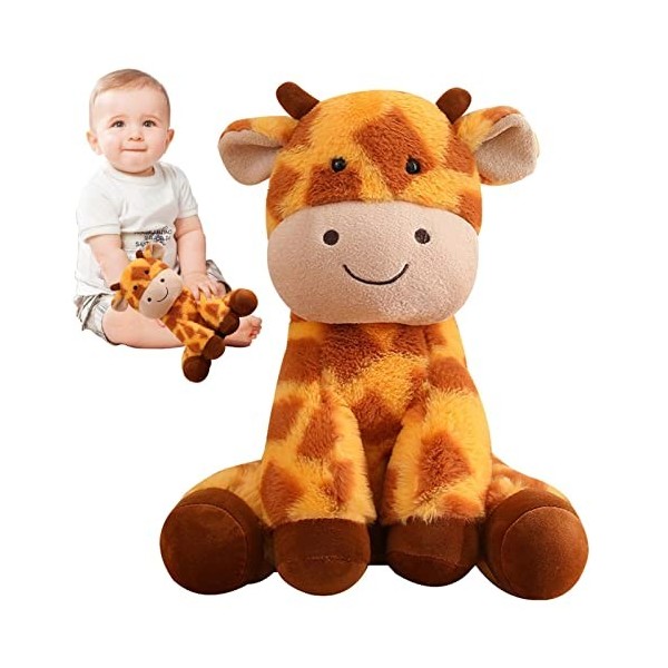 Rosixehird Peluche Girafe en Peluche, Poupées pelucheuses câlines à câliner, Cadeau danimal en Peluche Doux pour Le Nouvel a