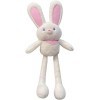 Porte-clés en peluche douce en forme de lapin avec oreilles qui tirent - Décoration danniversaire - Jouet en peluche à suspe