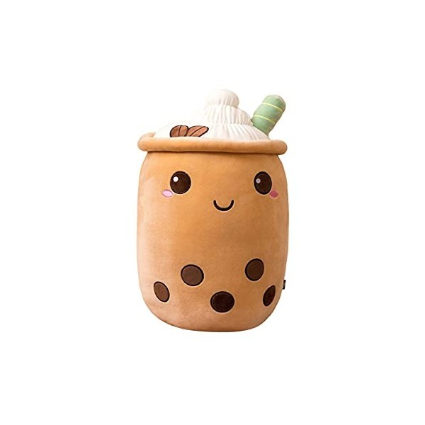 Yiida Peluche Boba - Peluches Kawaii - Jouet en Peluche Boba Mignon - Thé Au Lait À Bulles Créatives en Forme Coussin Étreign