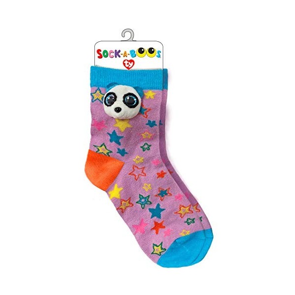 Ty Chaussette Peluche-Bamboo Le Panda Taille Unique , Multicolore, 26-31 Fille