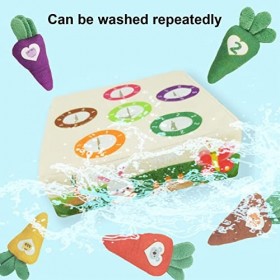 PW TOOLS récolte Carottes - récolte Carottes en Peluche,Sensory Box Montessori Trier et Compter Le Puzzle pour Les Cadeaux ré