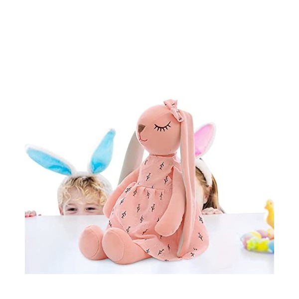 Poupées Farcies En Peluche De Lapin | Jouet En Peluche Lapin De Pâques Mignon, Jouet Animal En Peluche Lapin Avec De Longues 