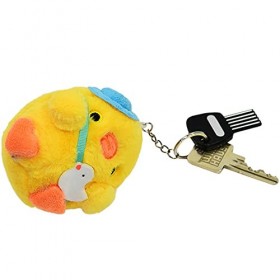 Winfried Koegler- Kögler 11224-Peluche Poussin Jaune avec Chapeau, Taille env. 19 cm, pour Le Trousseau de clés, Le Cartable 