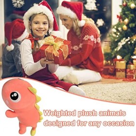 dinosaure mignonne douce et confortable - Peluche dinosaure - Doudou pondéré pour lanxiété - Pour enfants et adultes - Cadea