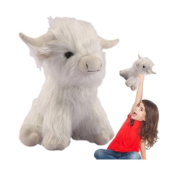 Umifica Peluche Vache Highland,Peluche Vache Highland en Peluche - Vache pour Le Salon, la Chambre, Le Bureau, Le Berceau, l