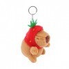 Yawdil Adorable jouet en peluche Capybara de dessin animé Kapybara Cochon dInde Pendentif Poupée en peluche douce Sac à dos 