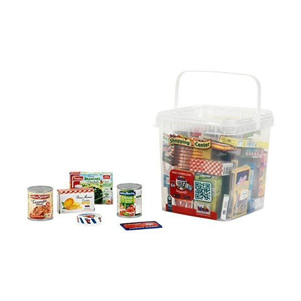 Theo Klein 7210 Grande Box Garnie de Produits Français I Boîtes et Conserves pour La Boutique Incluses I Jouet pour Enfants P